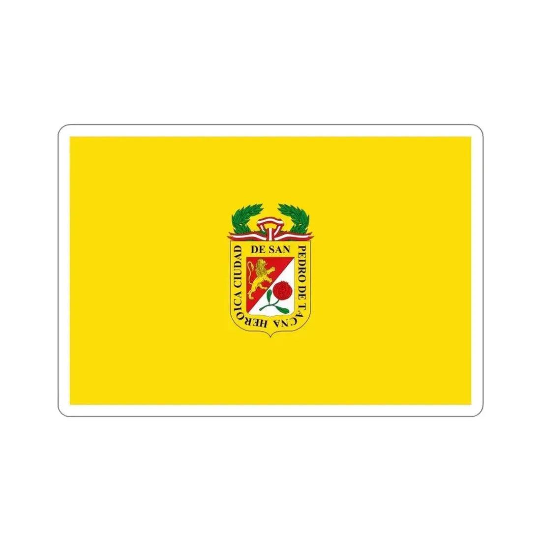 Flag of Tacna capital of the Tacna Region Peru STICKER Vinyl Die-Cut Decal 5 Inch - The Sticker Space
