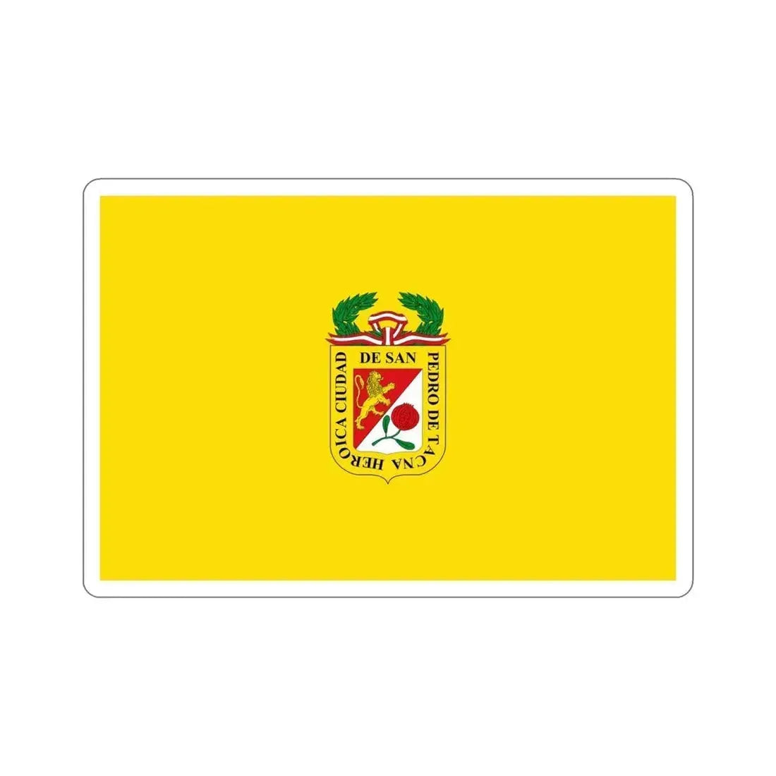 Flag of Tacna capital of the Tacna Region Peru STICKER Vinyl Die-Cut Decal 6 Inch - The Sticker Space