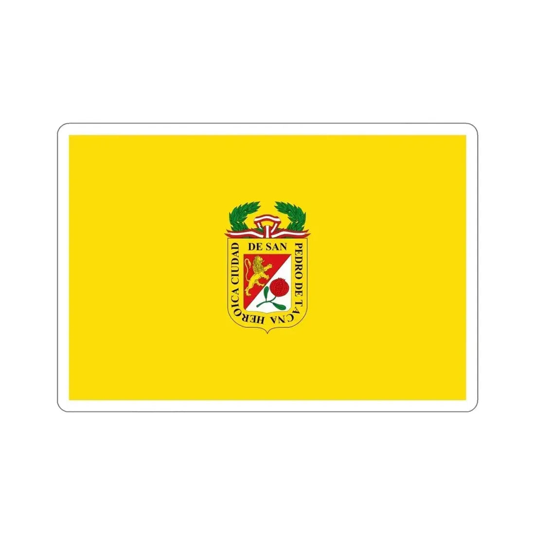 Flag of Tacna capital of the Tacna Region Peru STICKER Vinyl Die-Cut Decal - The Sticker Space