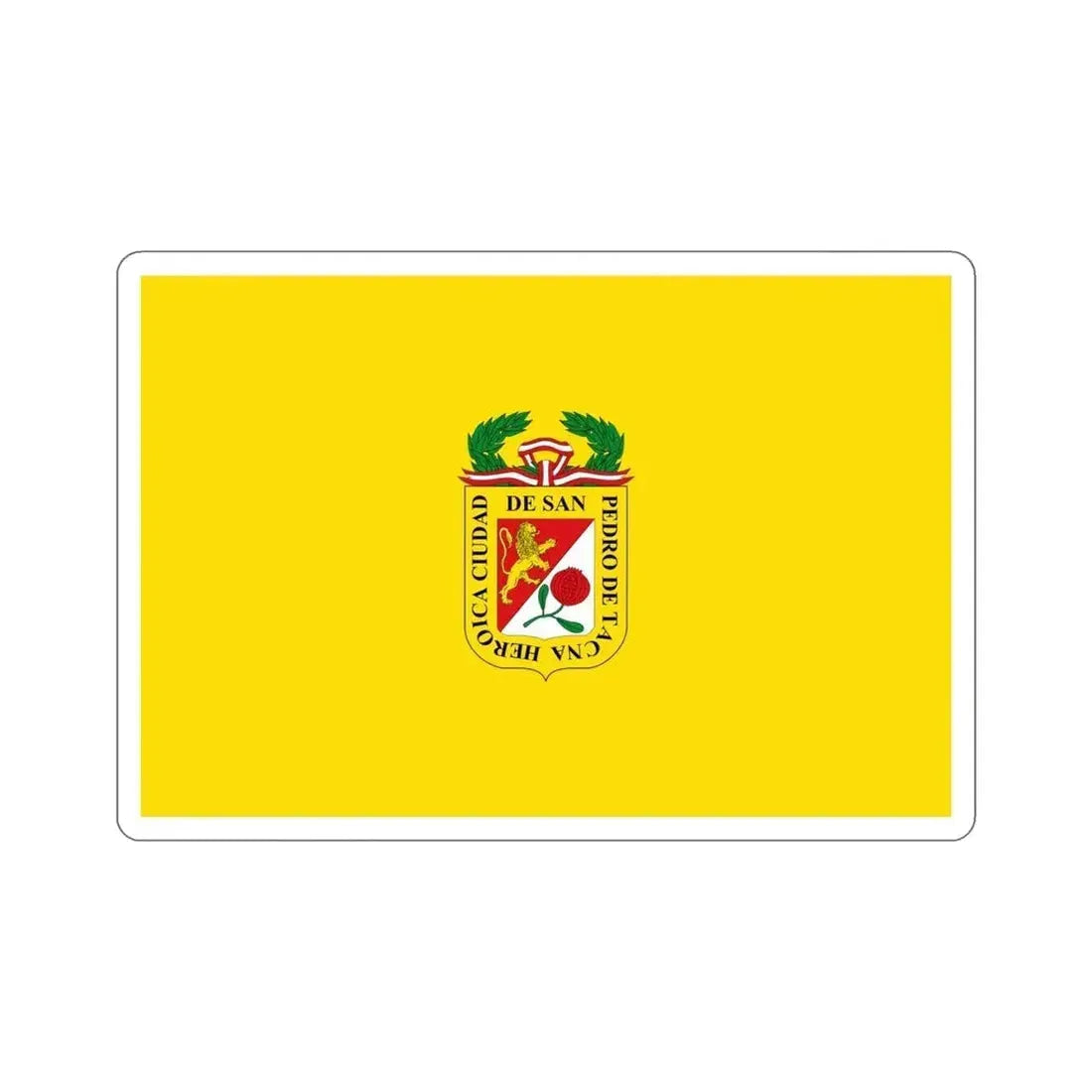 Flag of Tacna capital of the Tacna Region Peru STICKER Vinyl Die-Cut Decal - The Sticker Space