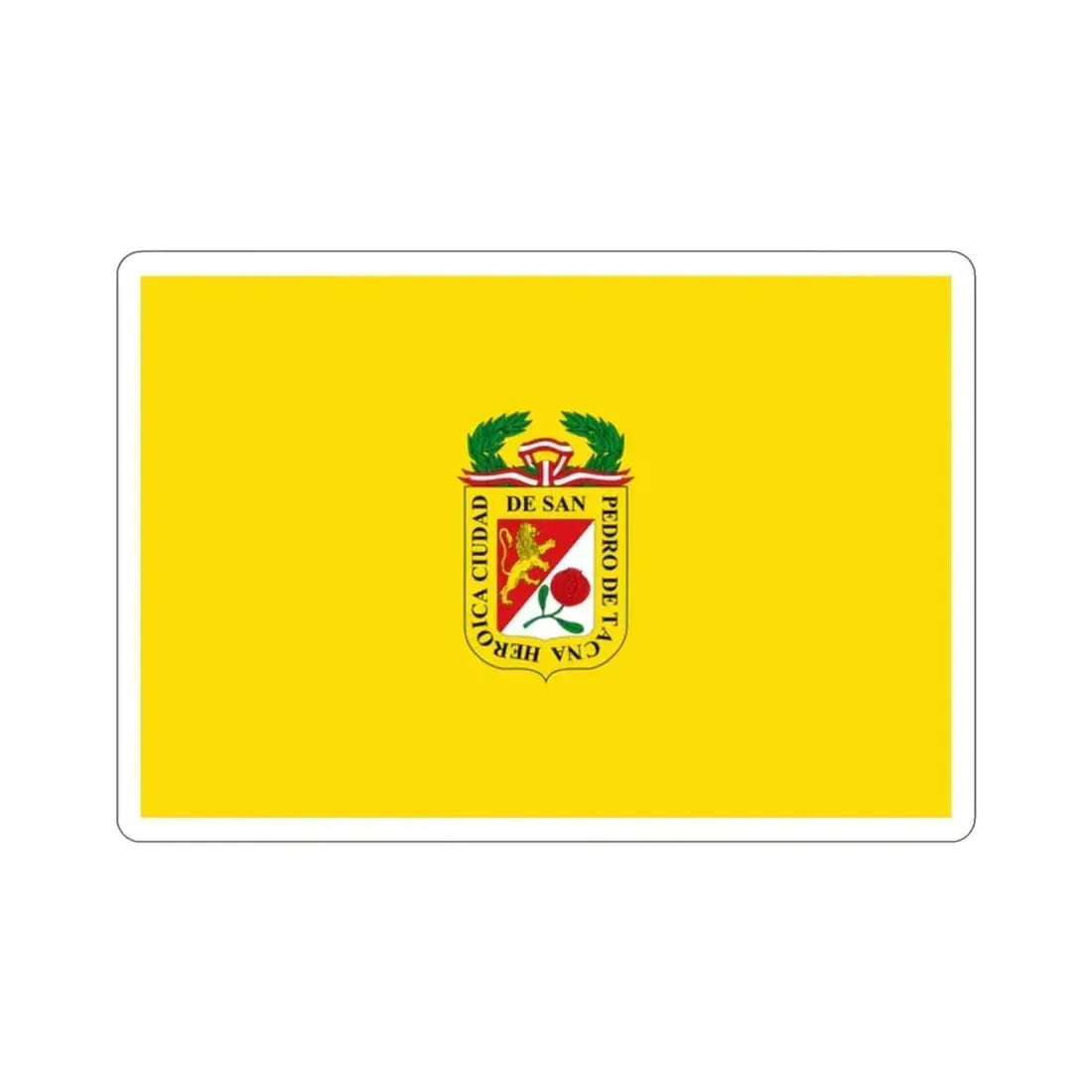 Flag of Tacna capital of the Tacna Region Peru STICKER Vinyl Die-Cut Decal - The Sticker Space