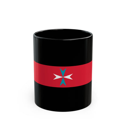 Flag of Tacuara Nationalist Movement - Black Coffee Mug-11oz-The Sticker Space