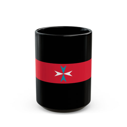 Flag of Tacuara Nationalist Movement - Black Coffee Mug-15oz-The Sticker Space