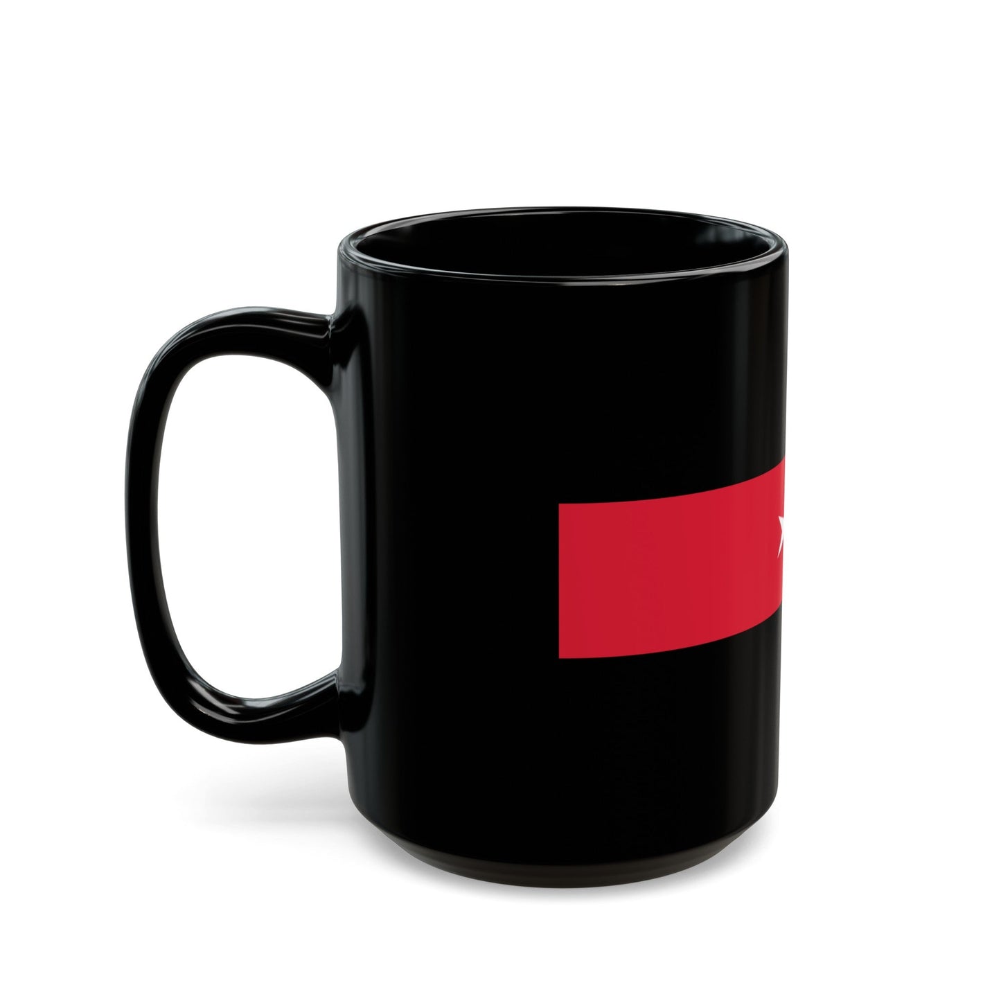 Flag of Tacuara Nationalist Movement - Black Coffee Mug-The Sticker Space