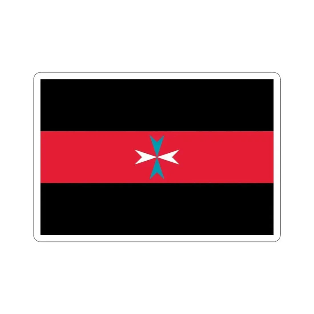 Flag of Tacuara Nationalist Movement STICKER Vinyl Die-Cut Decal 4 Inch - The Sticker Space