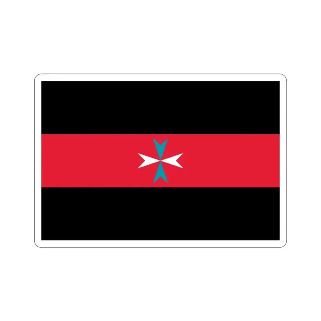 Flag of Tacuara Nationalist Movement STICKER Vinyl Die-Cut Decal - The Sticker Space