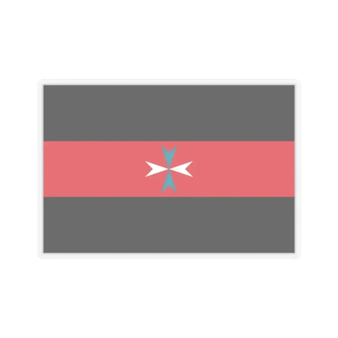 Flag of Tacuara Nationalist Movement - STICKER Vinyl Kiss-Cut Decal 2 Inch Transparent - The Sticker Space