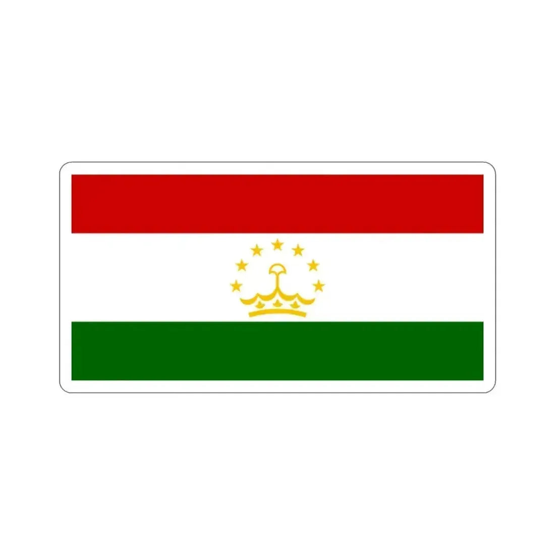 Flag of Tajikistan STICKER Vinyl Die-Cut Decal 2 Inch - The Sticker Space