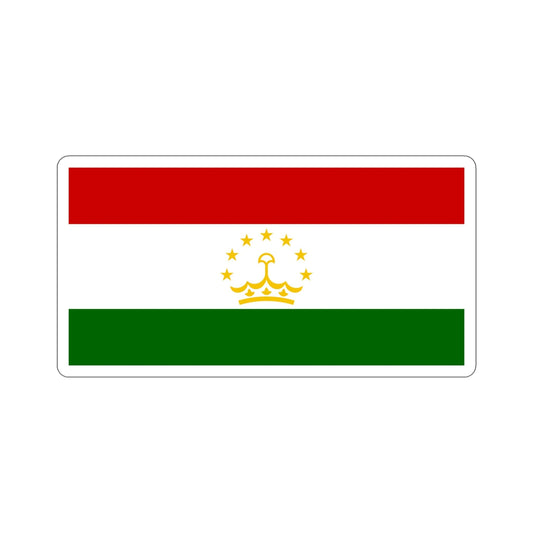 Flag of Tajikistan STICKER Vinyl Die-Cut Decal-6 Inch-The Sticker Space