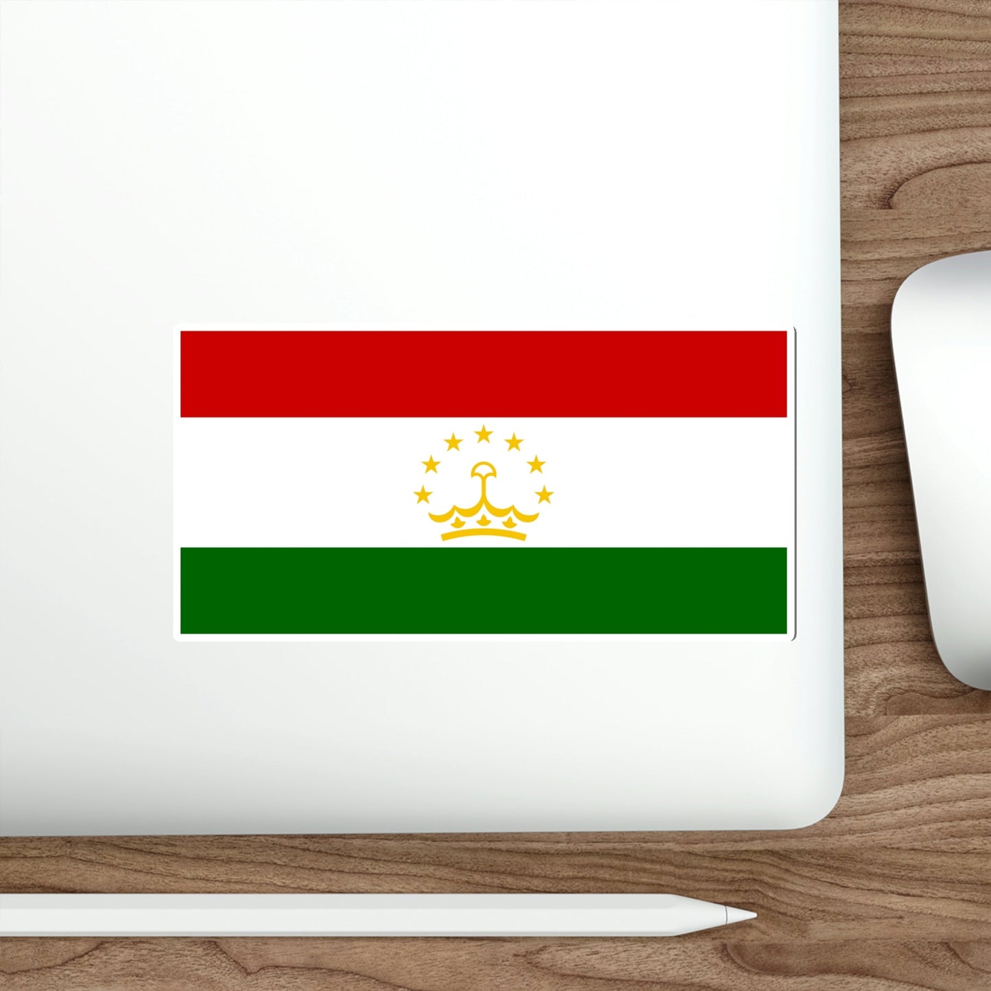 Flag of Tajikistan STICKER Vinyl Die-Cut Decal-The Sticker Space