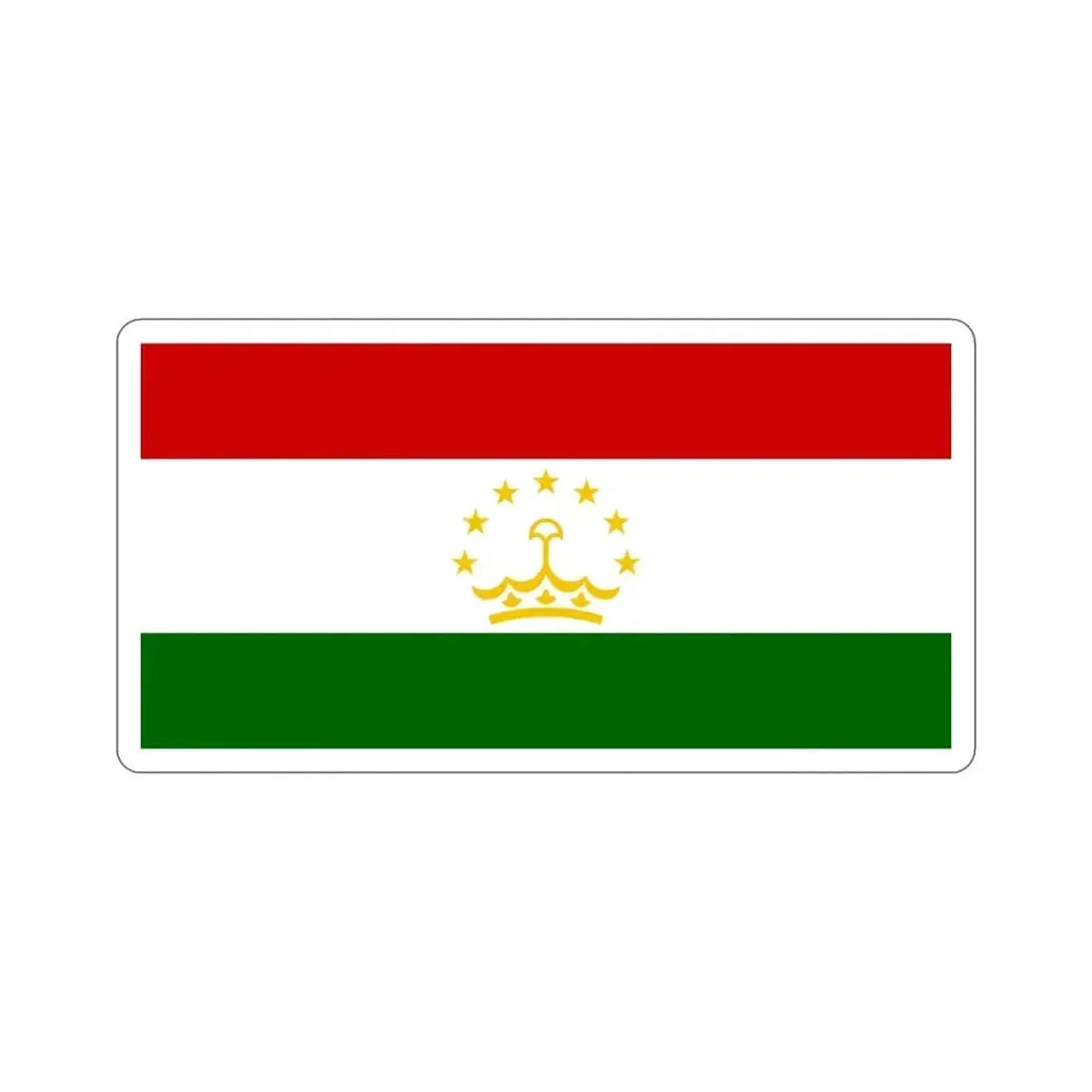 Flag of Tajikistan STICKER Vinyl Die-Cut Decal - The Sticker Space