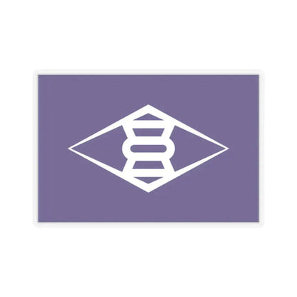 Flag of Takasaki Gunma Japan - STICKER Vinyl Kiss-Cut Decal 2 Inch Transparent - The Sticker Space