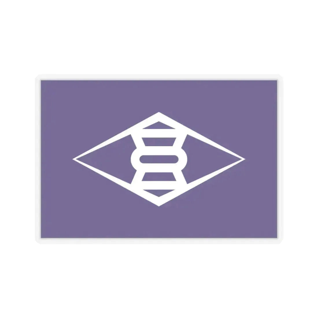 Flag of Takasaki Gunma Japan - STICKER Vinyl Kiss-Cut Decal 3 Inch Transparent - The Sticker Space