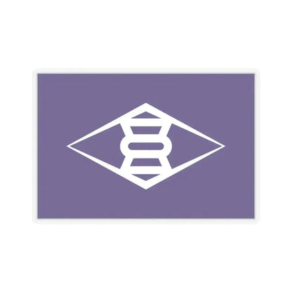 Flag of Takasaki Gunma Japan - STICKER Vinyl Kiss-Cut Decal 3 Inch Transparent - The Sticker Space