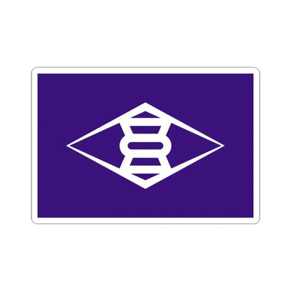 Flag of Takasaki Gunma Japan - STICKER Vinyl Kiss-Cut Decal 3 Inch White - The Sticker Space