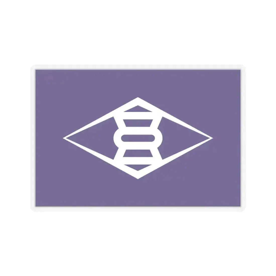 Flag of Takasaki Gunma Japan - STICKER Vinyl Kiss-Cut Decal 4 Inch Transparent - The Sticker Space