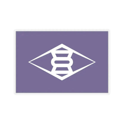 Flag of Takasaki Gunma Japan - STICKER Vinyl Kiss-Cut Decal 4 Inch Transparent - The Sticker Space