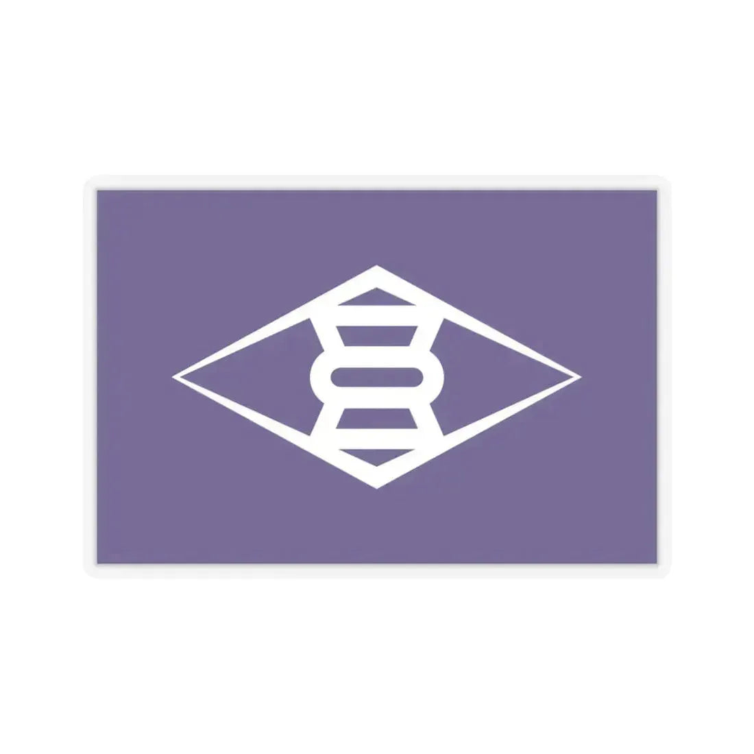 Flag of Takasaki Gunma Japan - STICKER Vinyl Kiss-Cut Decal 6 Inch Transparent - The Sticker Space