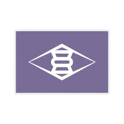 Flag of Takasaki Gunma Japan - STICKER Vinyl Kiss-Cut Decal 6 Inch Transparent - The Sticker Space