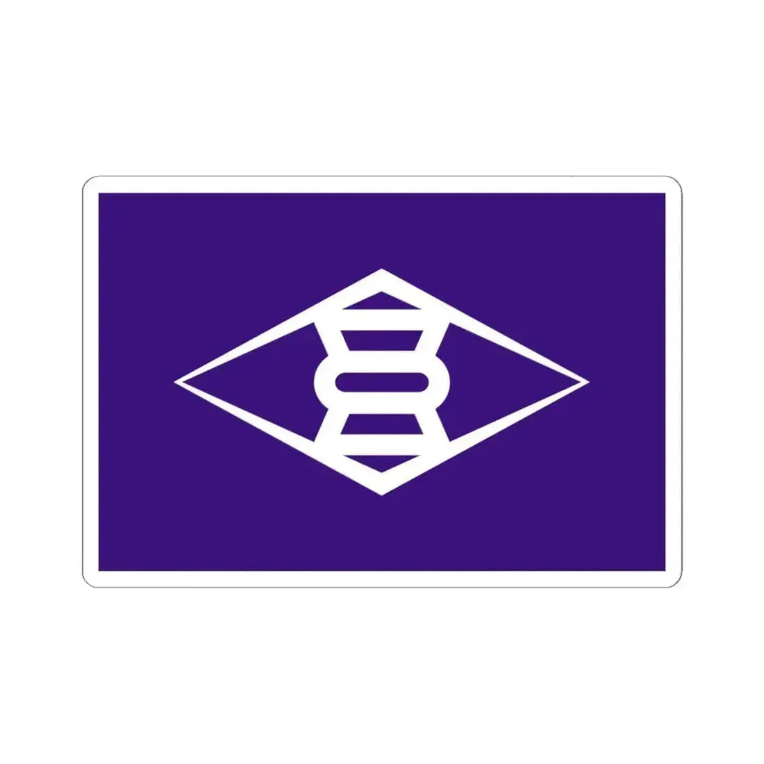 Flag of Takasaki Gunma Japan - STICKER Vinyl Kiss-Cut Decal 6 Inch White - The Sticker Space