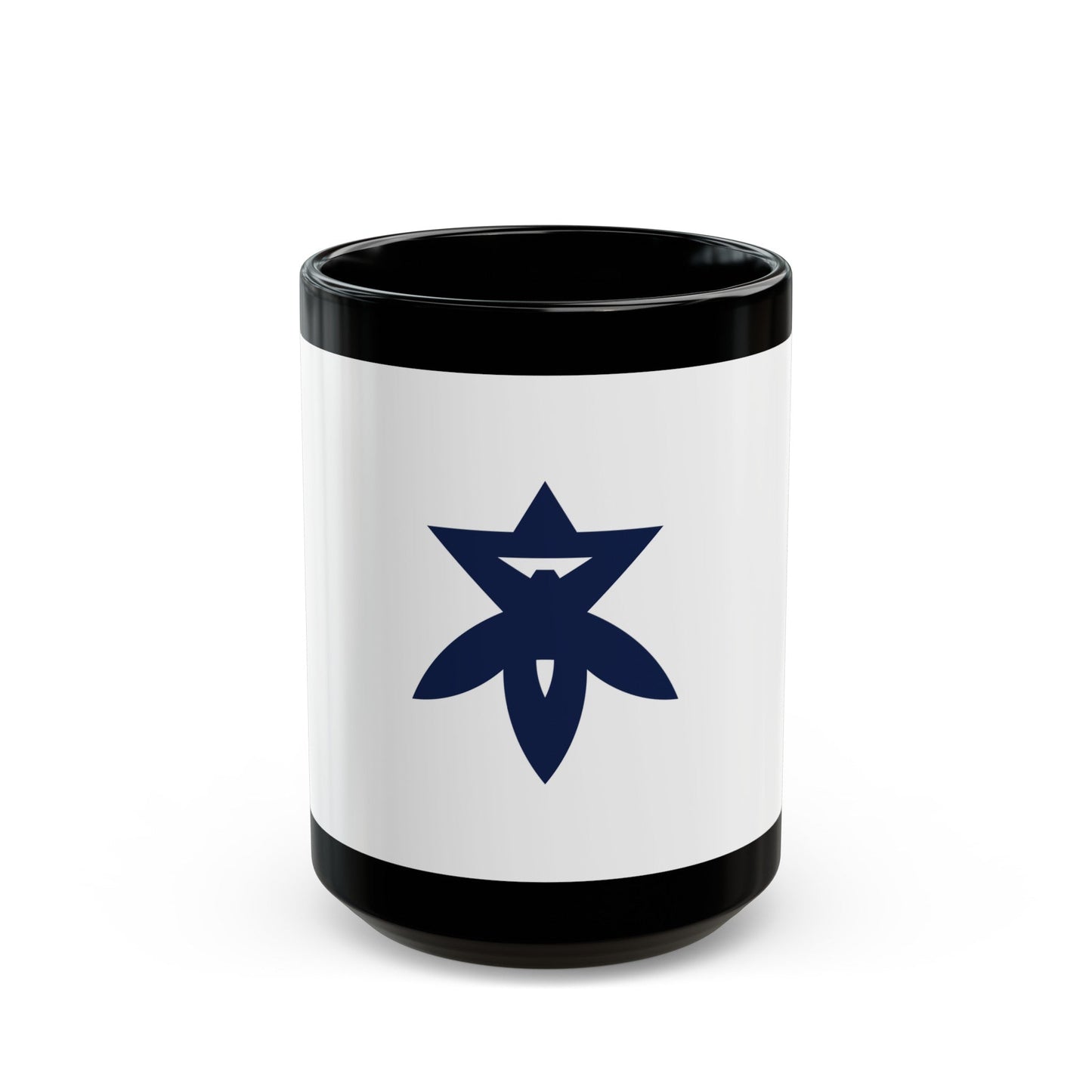 Flag of Takatsuki Osaka Japan - Black Coffee Mug-15oz-The Sticker Space