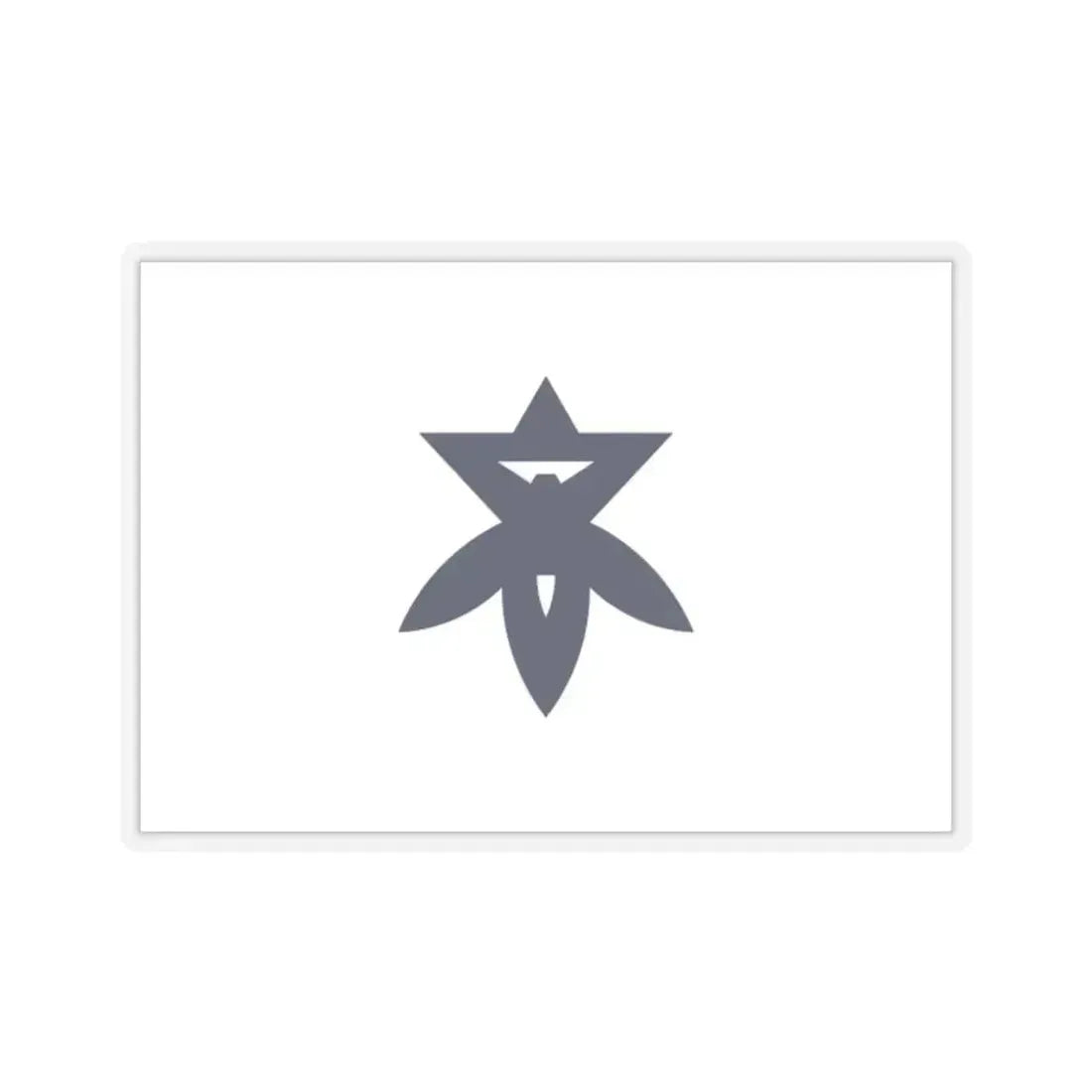 Flag of Takatsuki Osaka Japan - STICKER Vinyl Kiss-Cut Decal 2 Inch Transparent - The Sticker Space