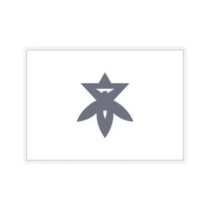 Flag of Takatsuki Osaka Japan - STICKER Vinyl Kiss-Cut Decal 2 Inch Transparent - The Sticker Space