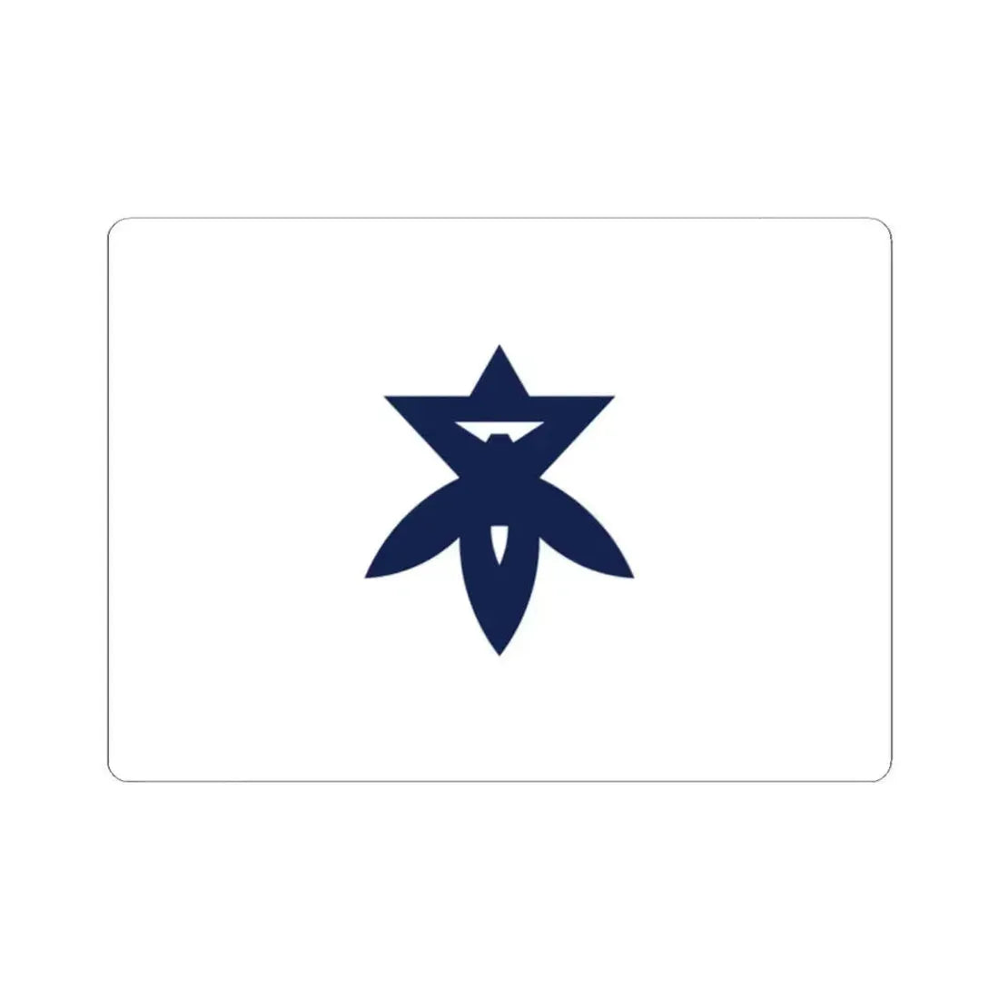 Flag of Takatsuki Osaka Japan - STICKER Vinyl Kiss-Cut Decal 2 Inch White - The Sticker Space