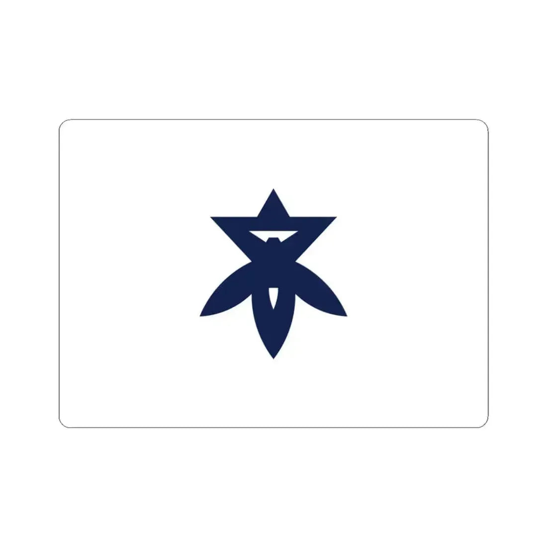 Flag of Takatsuki Osaka Japan - STICKER Vinyl Kiss-Cut Decal 3 Inch White - The Sticker Space