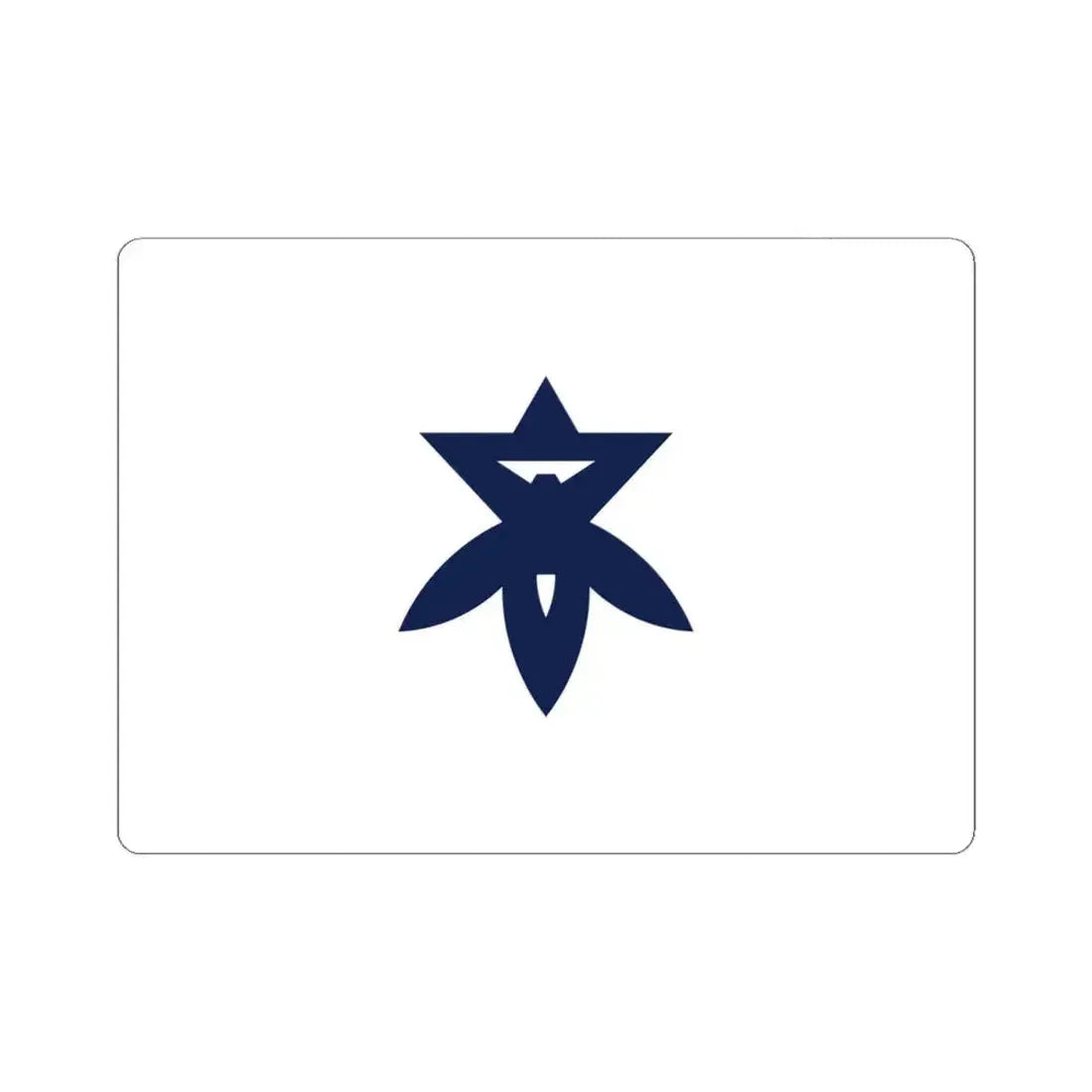 Flag of Takatsuki Osaka Japan - STICKER Vinyl Kiss-Cut Decal 4 Inch White - The Sticker Space