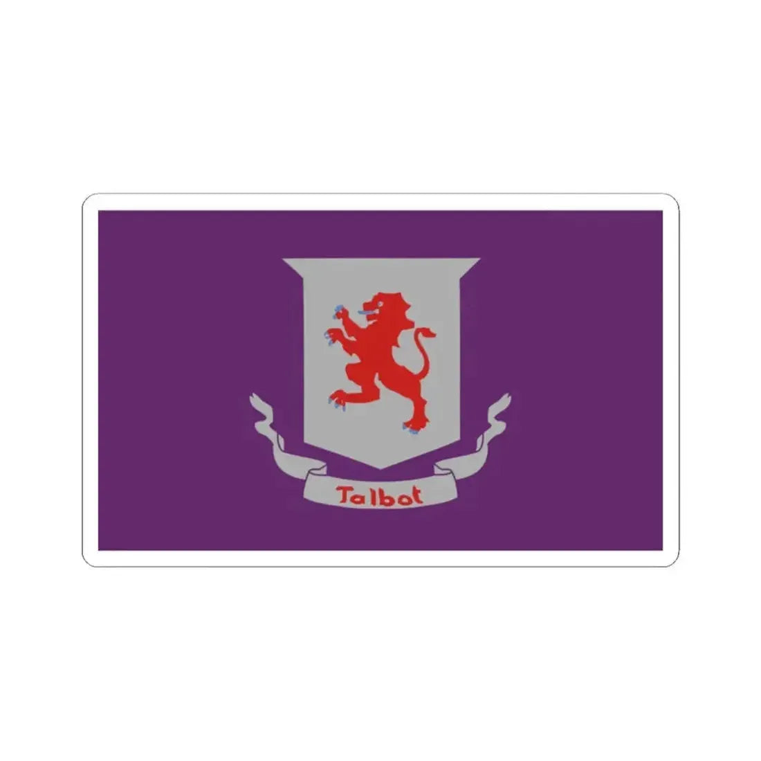 Flag of Talbot County Maryland (United States) STICKER Vinyl Kiss-Cut Decal 2 Inch White - The Sticker Space