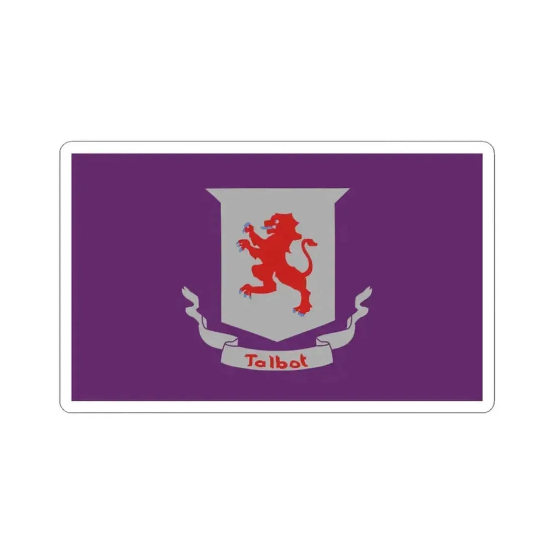 Flag of Talbot County Maryland (United States) STICKER Vinyl Kiss-Cut Decal 3 Inch White - The Sticker Space