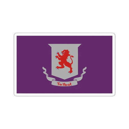 Flag of Talbot County Maryland (United States) STICKER Vinyl Kiss-Cut Decal 3 Inch White - The Sticker Space