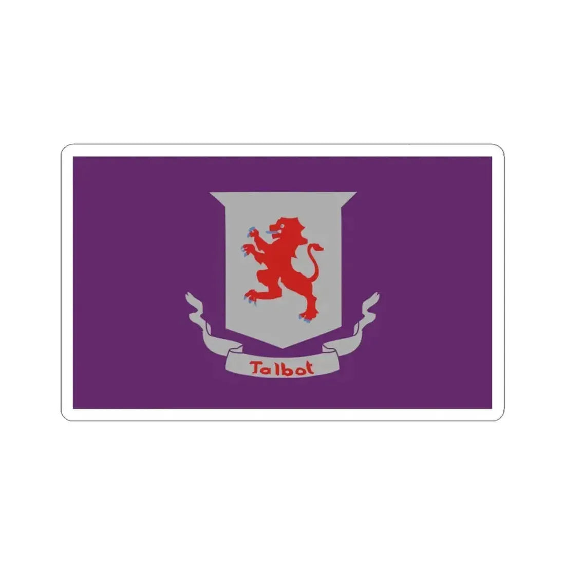 Flag of Talbot County Maryland (United States) STICKER Vinyl Kiss-Cut Decal 4 Inch White - The Sticker Space