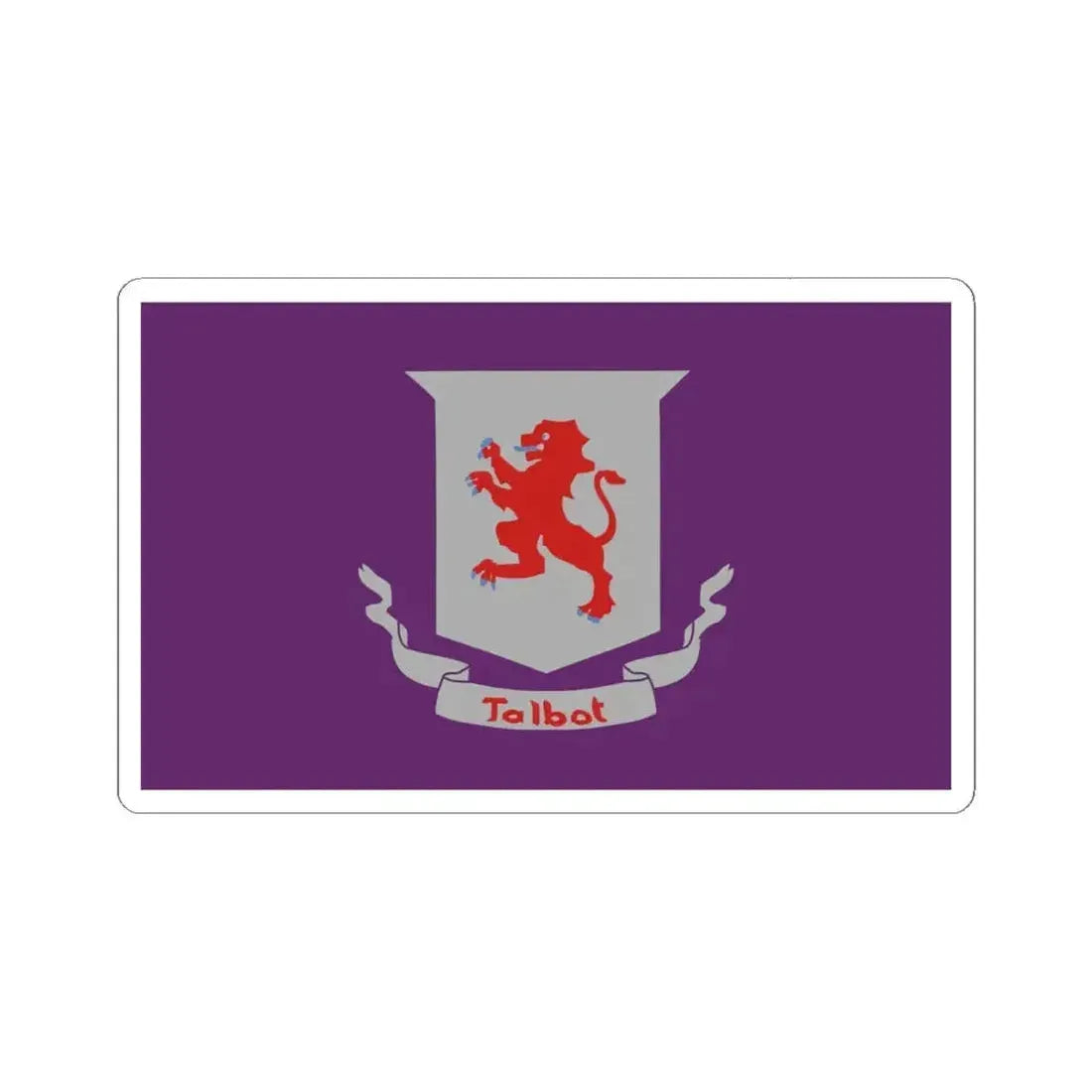 Flag of Talbot County Maryland (United States) STICKER Vinyl Kiss-Cut Decal 6 Inch White - The Sticker Space