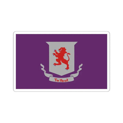 Flag of Talbot County Maryland (United States) STICKER Vinyl Kiss-Cut Decal 6 Inch White - The Sticker Space
