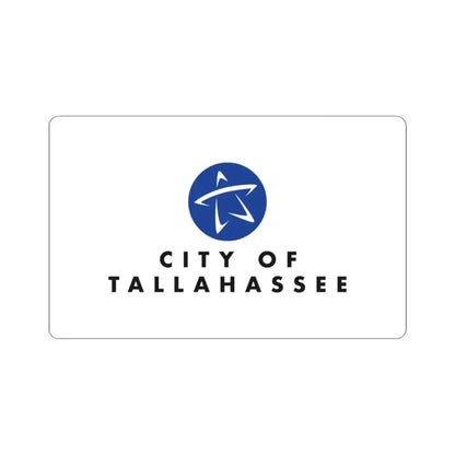 Flag of Tallahassee Florida 2020 (United States) STICKER Vinyl Kiss-Cut Decal 3 Inch White - The Sticker Space