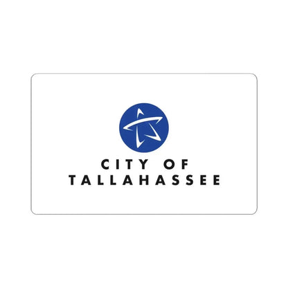 Flag of Tallahassee Florida 2020 (United States) STICKER Vinyl Kiss-Cut Decal 4 Inch White - The Sticker Space