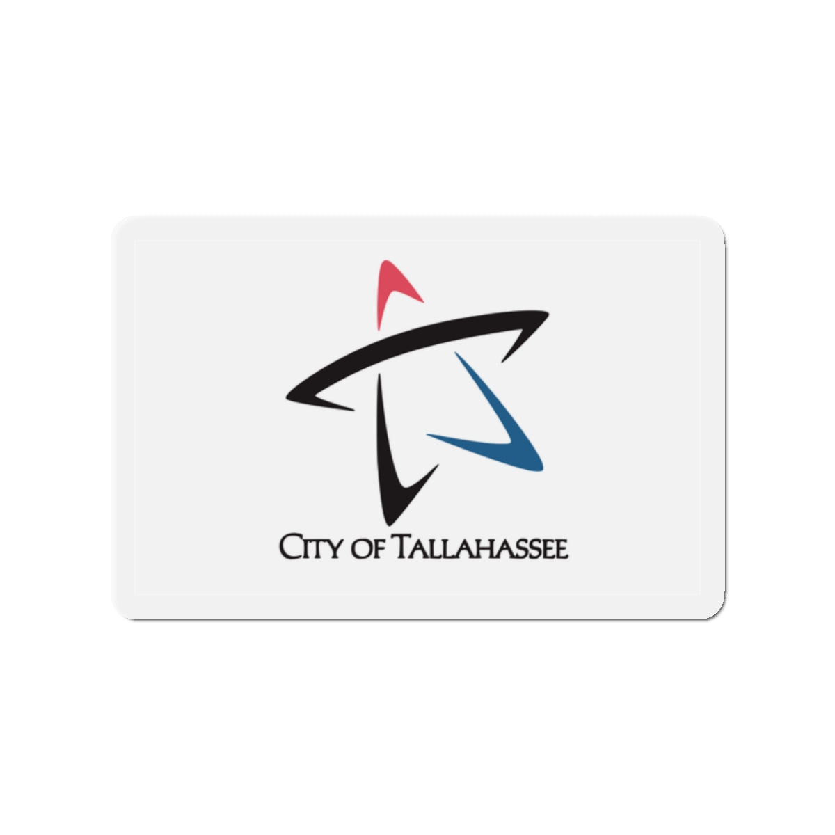 Flag of Tallahassee Florida - Die-Cut Magnet-2" x 2"-The Sticker Space