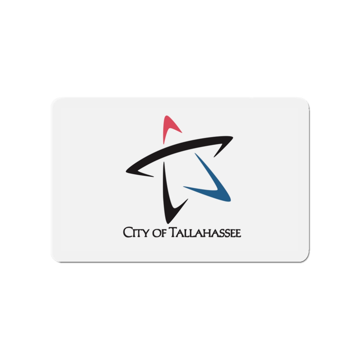 Flag of Tallahassee Florida - Die-Cut Magnet-3" x 3"-The Sticker Space