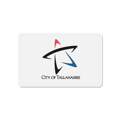 Flag of Tallahassee Florida - Die-Cut Magnet-4" x 4"-The Sticker Space