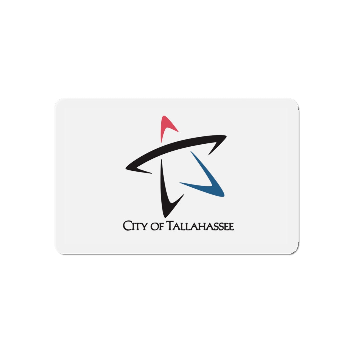 Flag of Tallahassee Florida - Die-Cut Magnet-5" x 5"-The Sticker Space