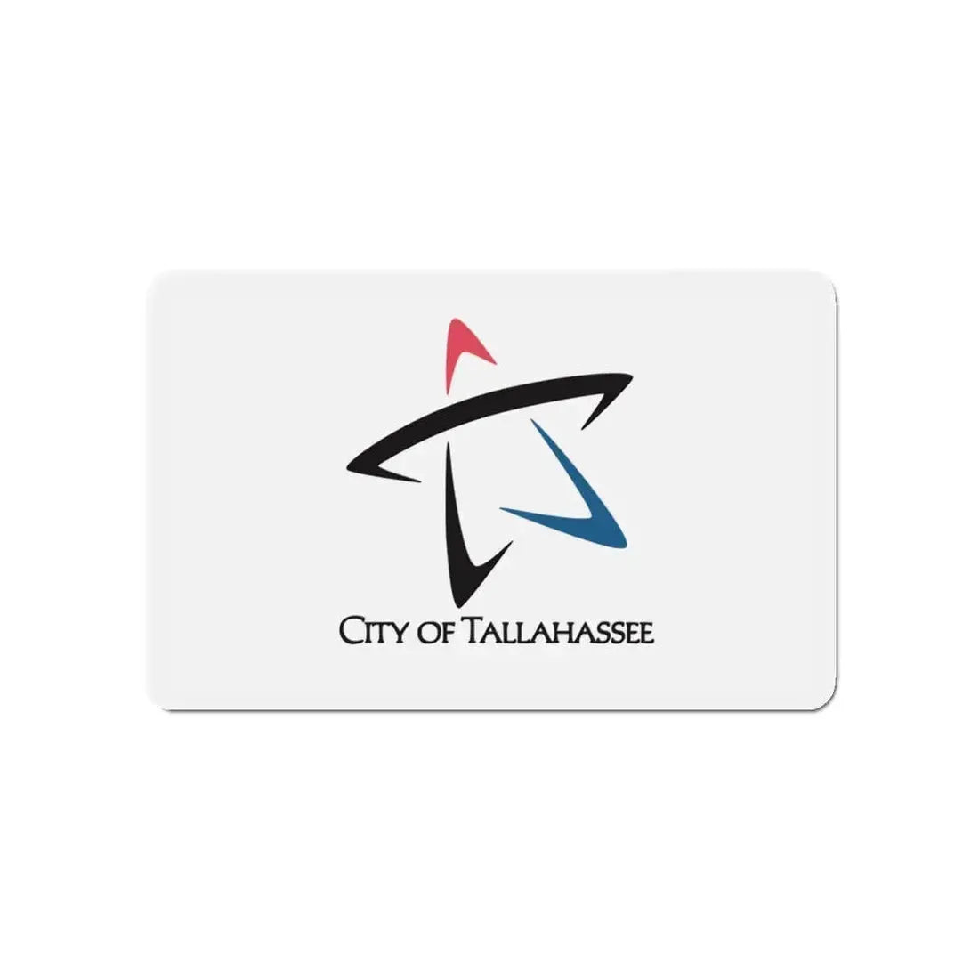 Flag of Tallahassee Florida - Refrigerator Magnet 4 Inch - The Sticker Space