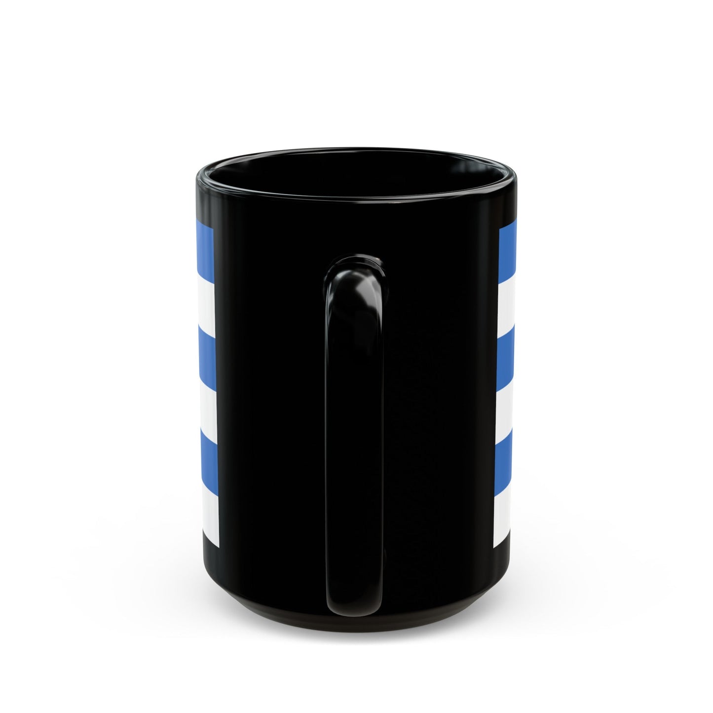 Flag of Tallinn Estonia - Black Coffee Mug-The Sticker Space