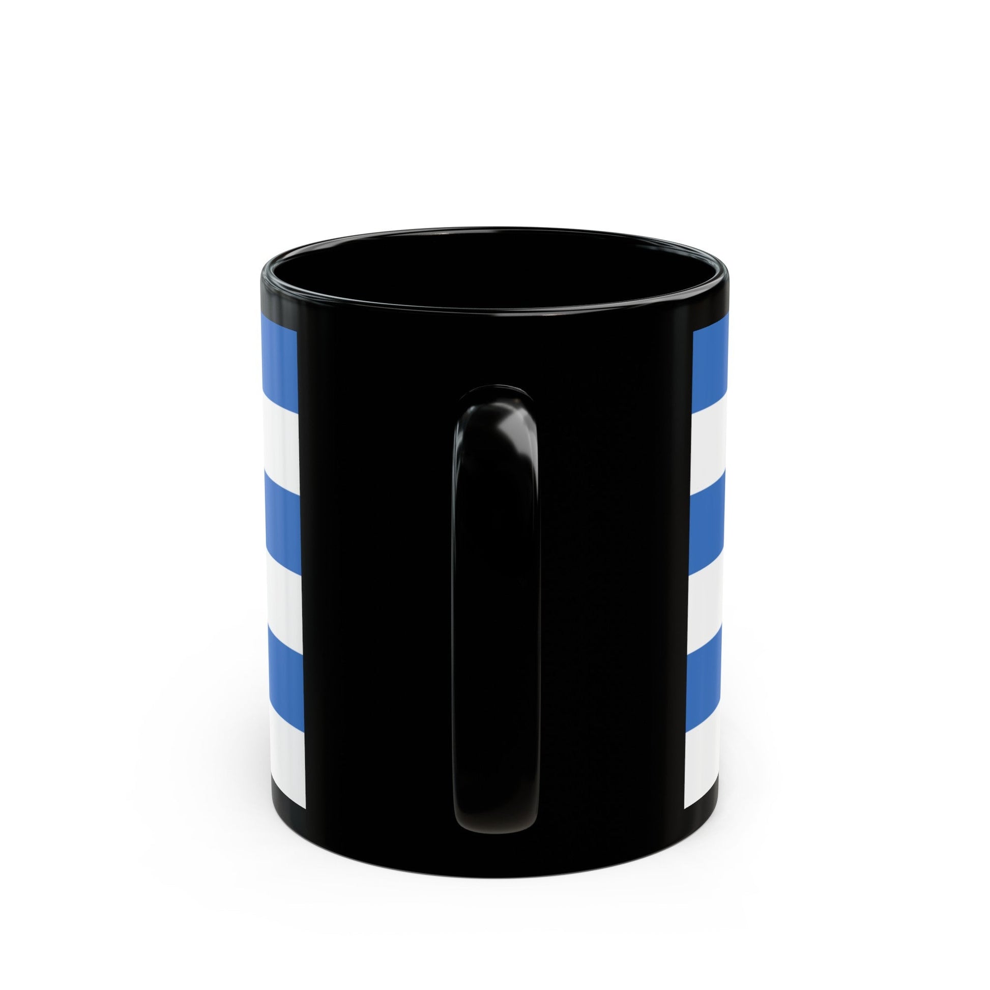 Flag of Tallinn Estonia - Black Coffee Mug-The Sticker Space