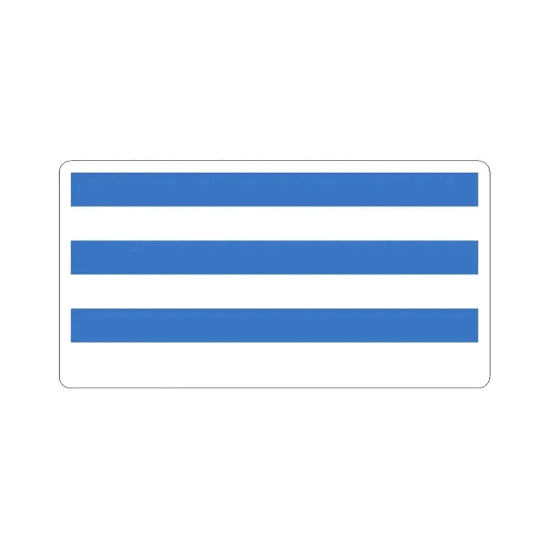 Flag of Tallinn Estonia - STICKER Vinyl Kiss-Cut Decal 3 Inch White - The Sticker Space