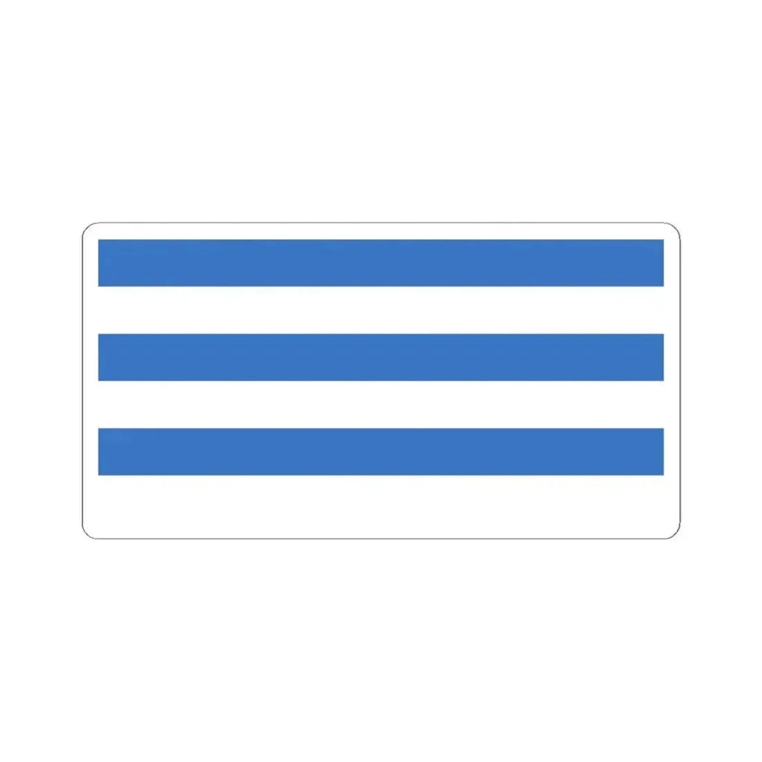 Flag of Tallinn Estonia - STICKER Vinyl Kiss-Cut Decal 4 Inch White - The Sticker Space