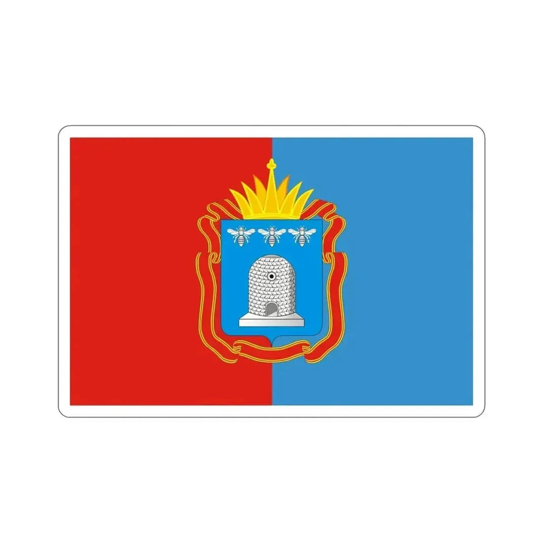 Flag of Tambov Oblast Russia STICKER Vinyl Die-Cut Decal - The Sticker Space