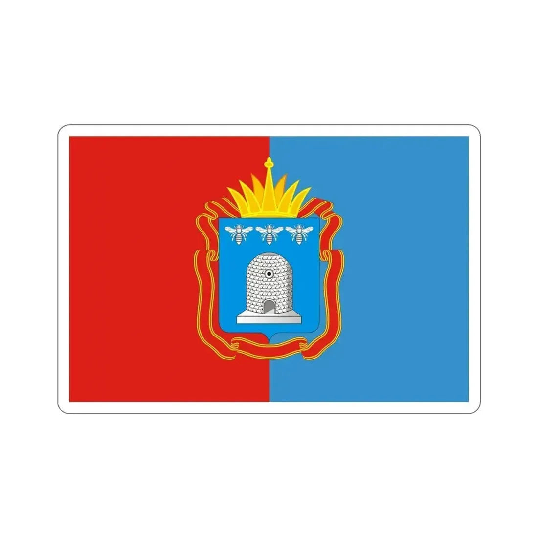 Flag of Tambov Oblast Russia STICKER Vinyl Die-Cut Decal - The Sticker Space