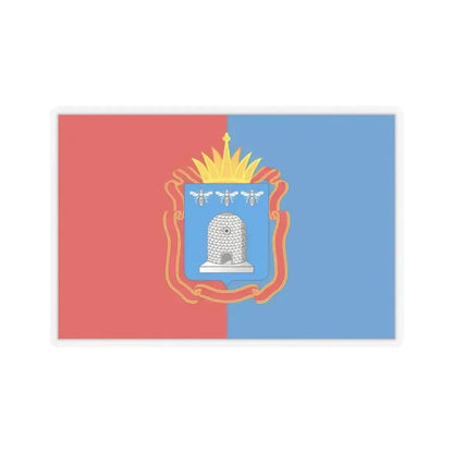 Flag of Tambov Oblast Russia - STICKER Vinyl Kiss-Cut Decal 2 Inch Transparent - The Sticker Space